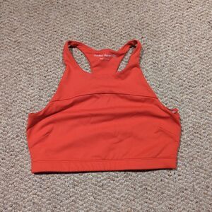 Outdoor Voices Techsweat Longline Sports Bra Womens Medium Red Athletic Crop Top
